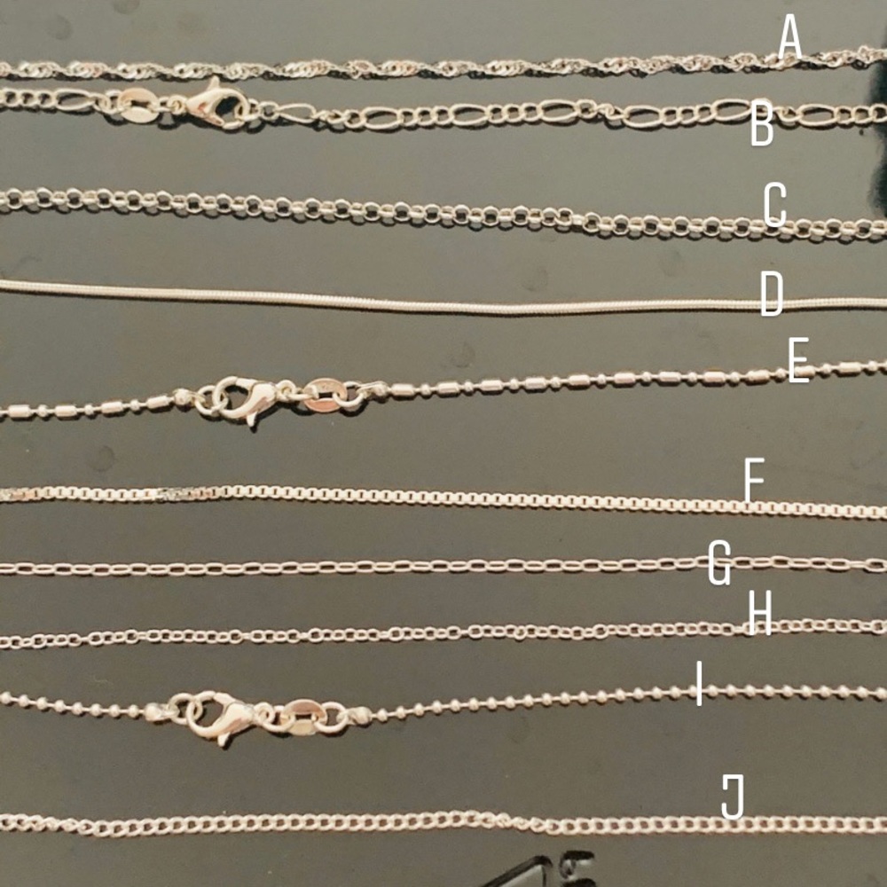 1-10 Anthro 925 Sterling Silver Snake Chain 1 out of 10 Styles Necklace - Picture 8 of 16
